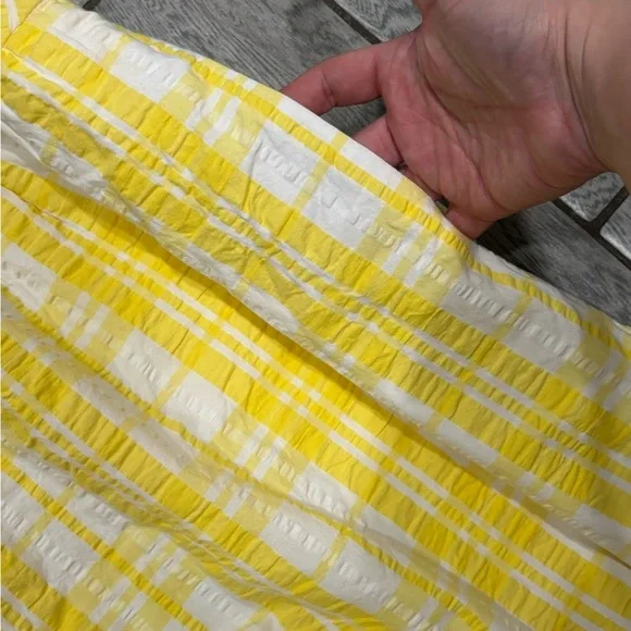 Lilly Pulitzer Esmeralda Yellow Plaid Combo Dress With Pockets Size Medium - Picture 8 of 10